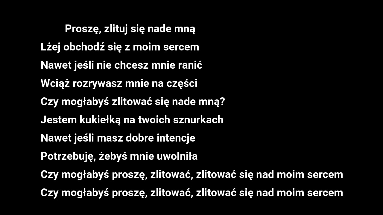 Shawn Mendes Lyrics Mercy -  tekst po polsku