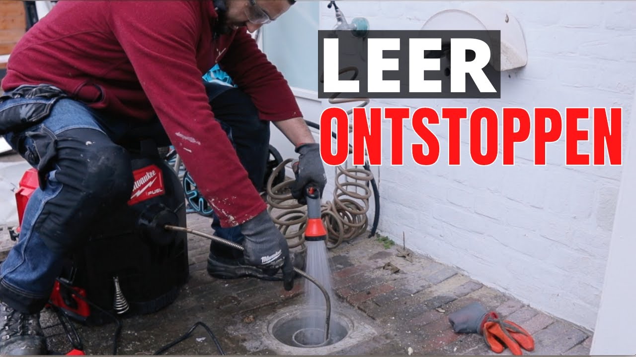 Leer als een pro een rioolafvoer ontstoppen