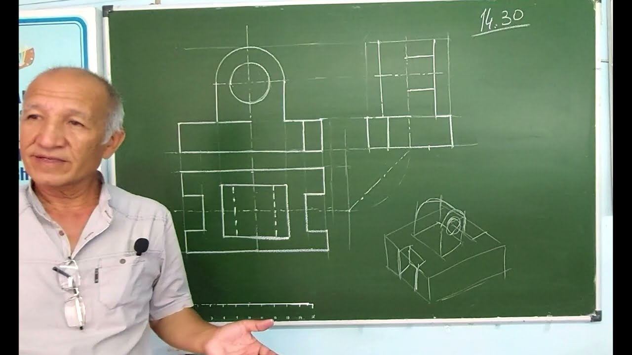 Ijodiy imtixinda chizmani qanday chizish kerak.D.Mamatov.Детални изометрик проекциясини топиш. Абуту