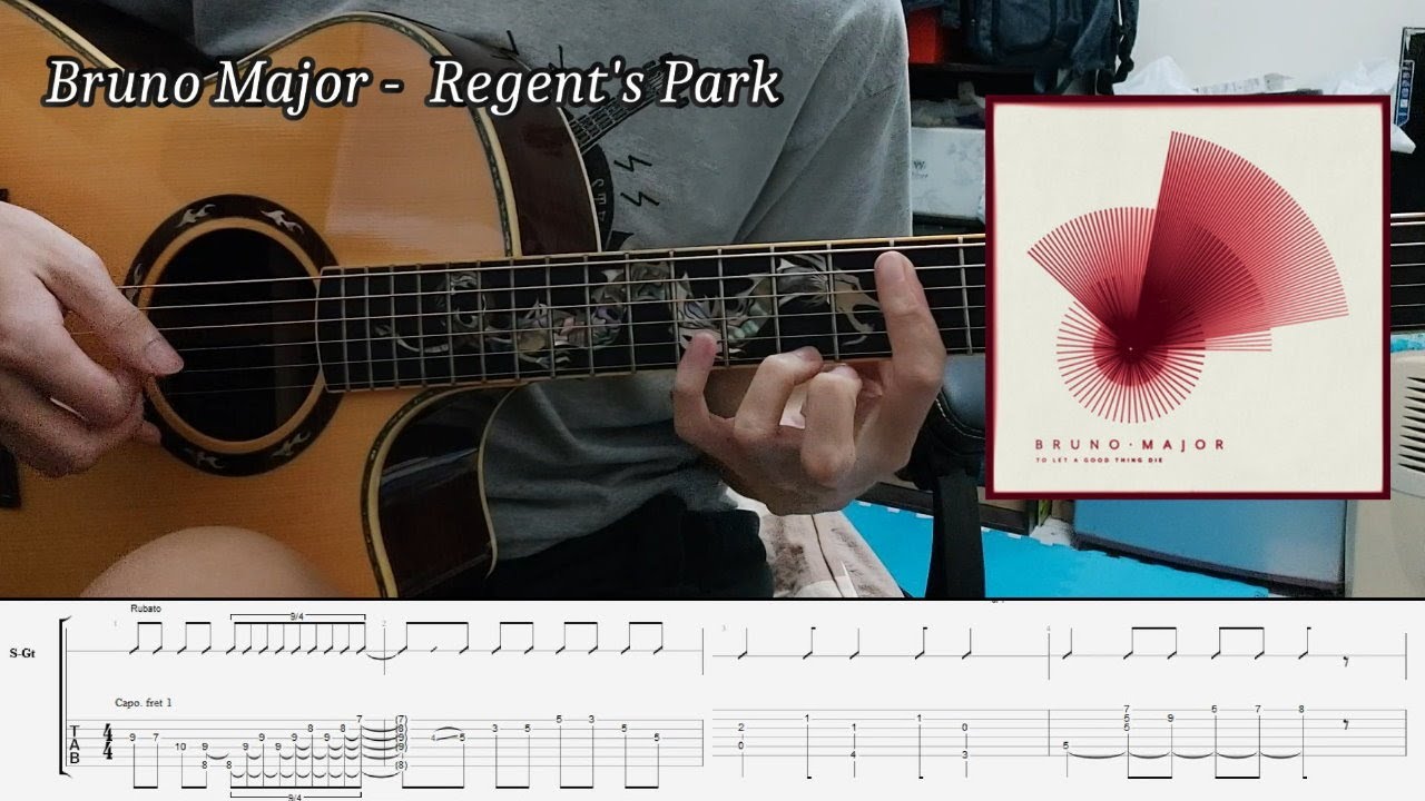 Regent's Park - Bruno Major (Guitar arrangement)(TAB)