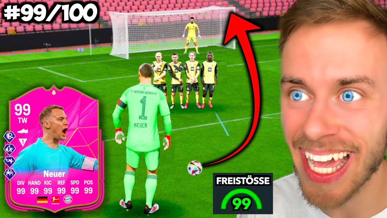99er Manuel Neuer - ABER FREISTÖßE bestimmen sein Team! 👀🎯