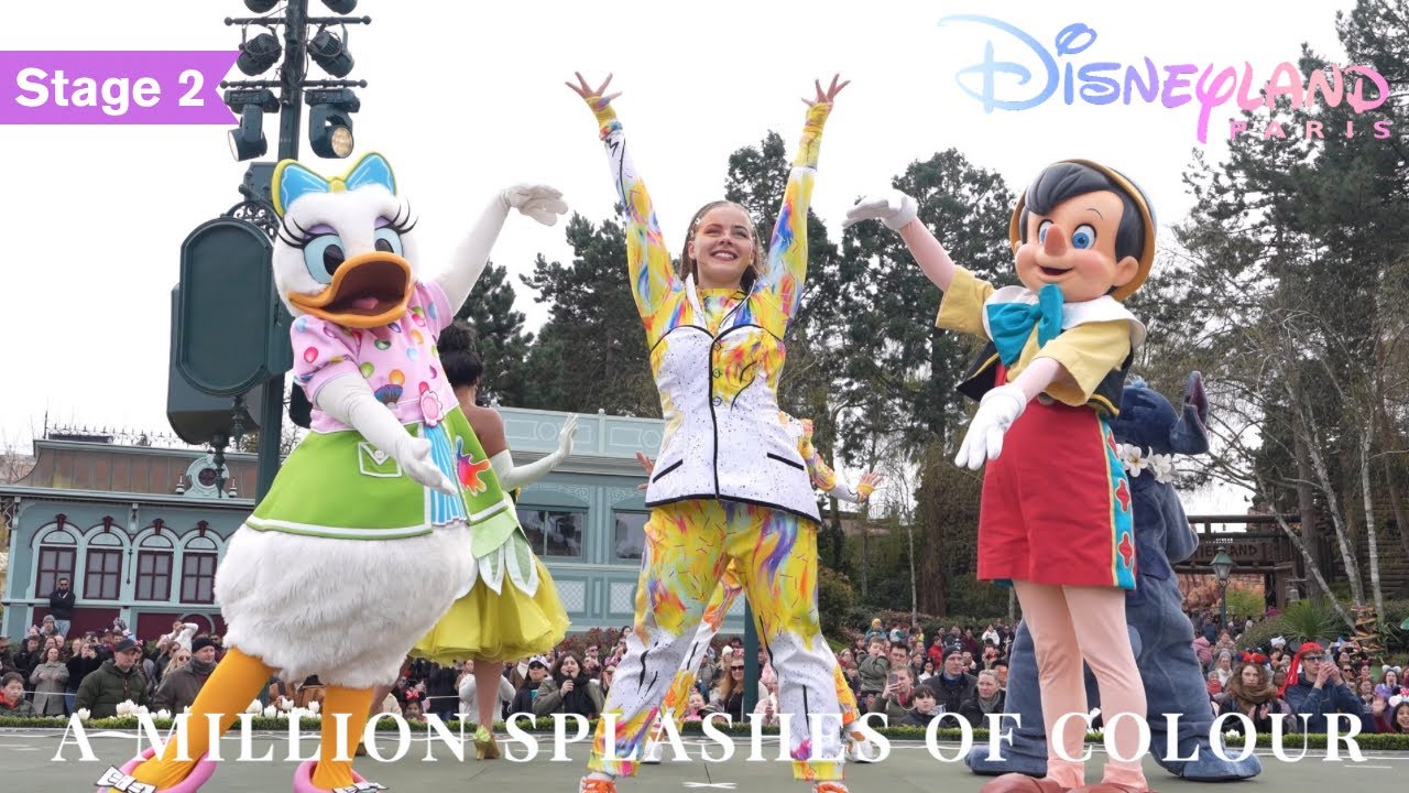 [4K] A Million Splashes of Colour (Stage 2) FULL SHOW 2026 | Disneyland Paris