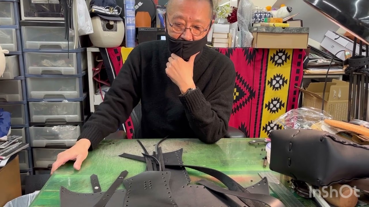 レッドムーン後藤流レザークラフト講座　④レディースハンドキャリーバッグ製作　フルハンドメイドによるアメリカンレザークラフトに挑戦して下さい!!