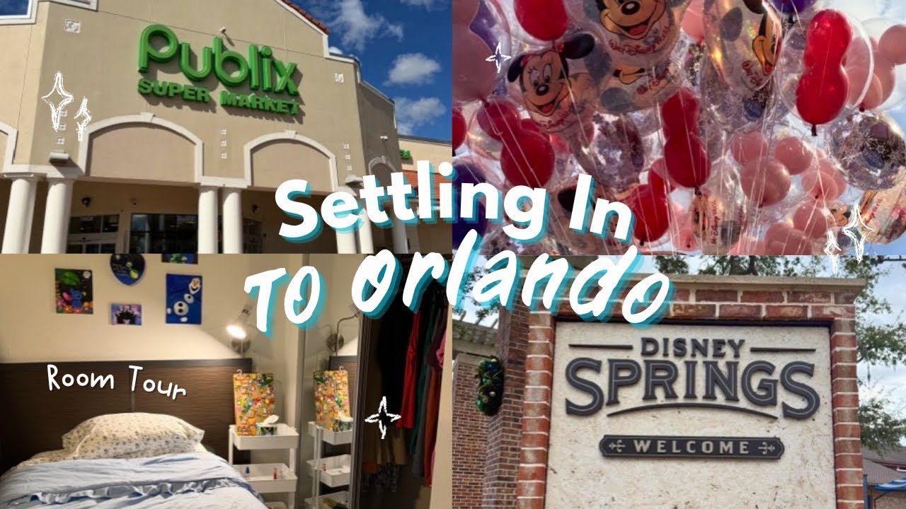 Settling in to Orlando!🌴| First time at Publix, Room Tour & Disney Roaming