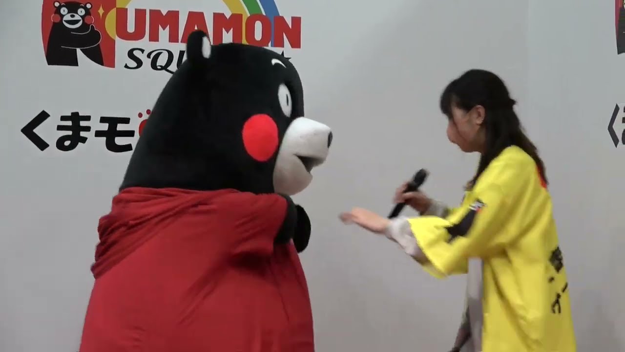 【スクエア脱走ｗ】くまモン！花粉症で辛いらしく・・・ほんとにスクエアから外まで出てっちゃいましたｗｗ