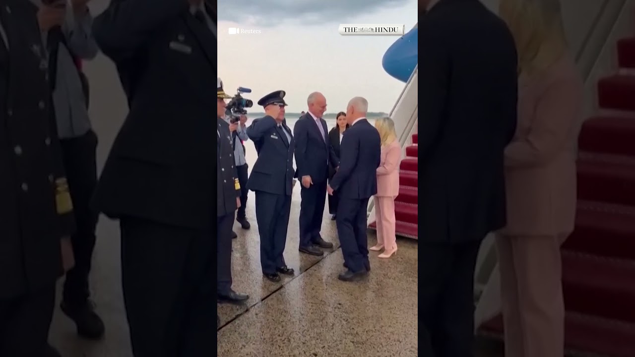 Israeli PM Netanyahu arrive at Joint Base Andrews ahead of Trump meeting