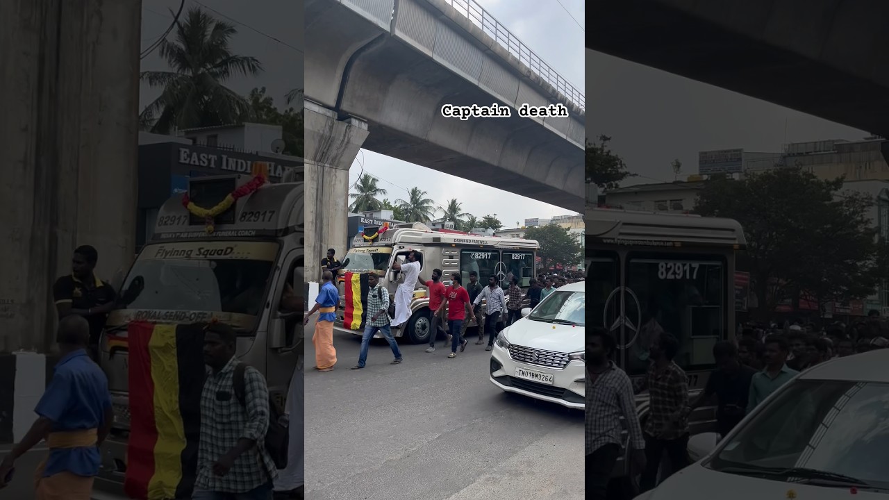 Captain Vijayakanth funeral #captainvijayakanth #vijayakanth #captain #dmdk #chennai #mgr #madurai