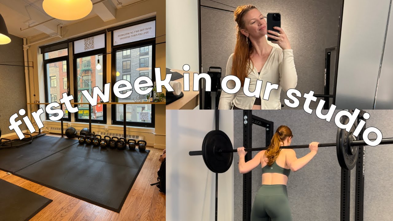 NYC VLOG | opening a workout studio in NYC + first week!
