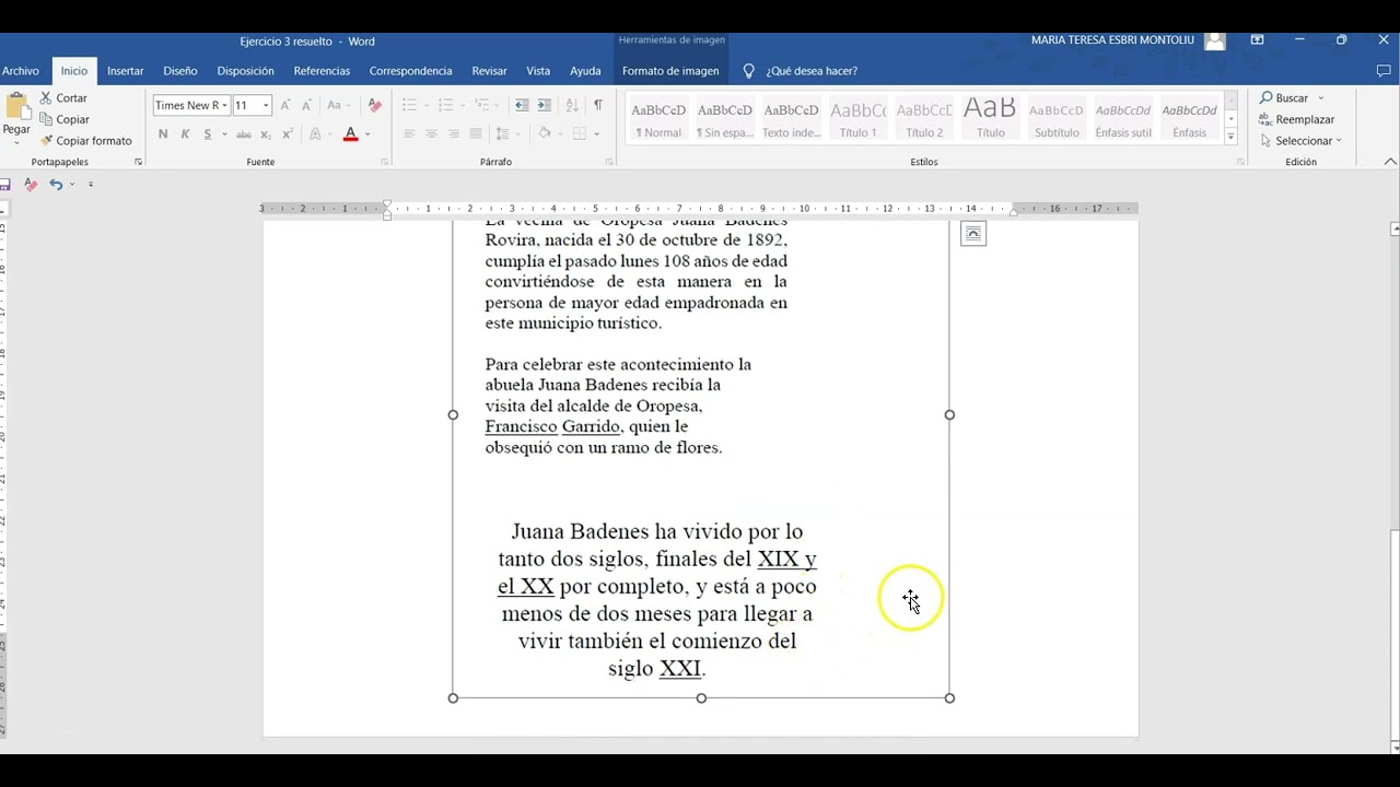 Ejercicio 3 Word