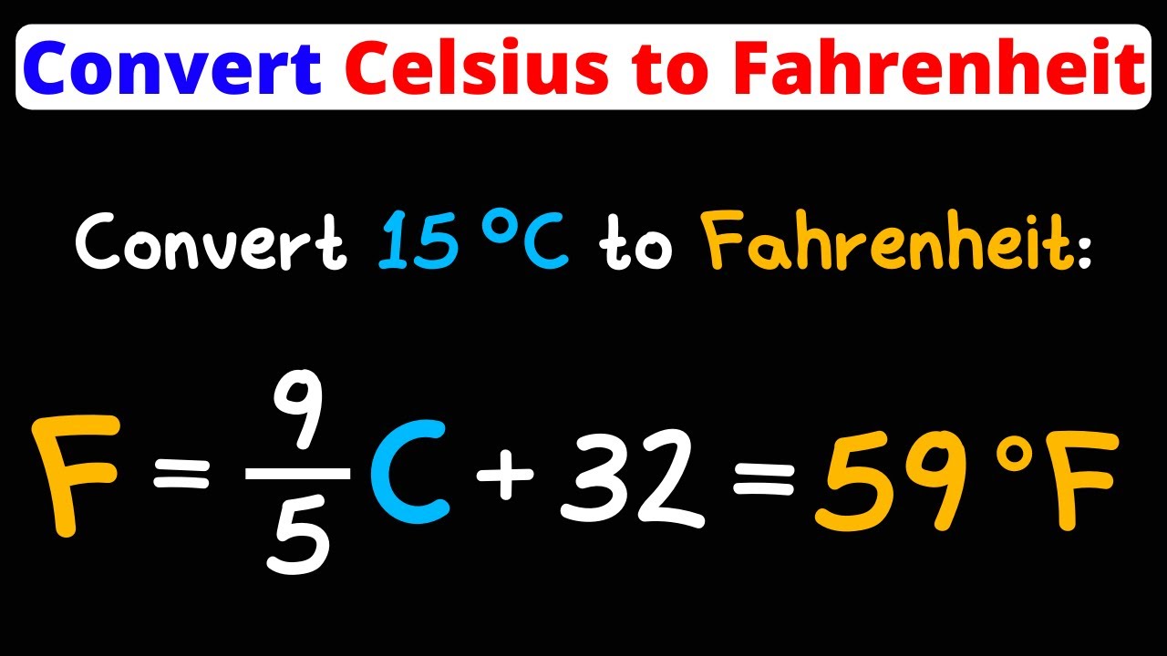 Convert Celsius to Fahrenheit | Temperature Conversion | Eat Pi