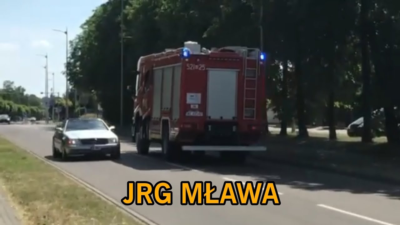 JRG MŁAWA - Wyjazd Zastępu GCBA 521[M]25 z zawod&oacute;w pożarniczych!