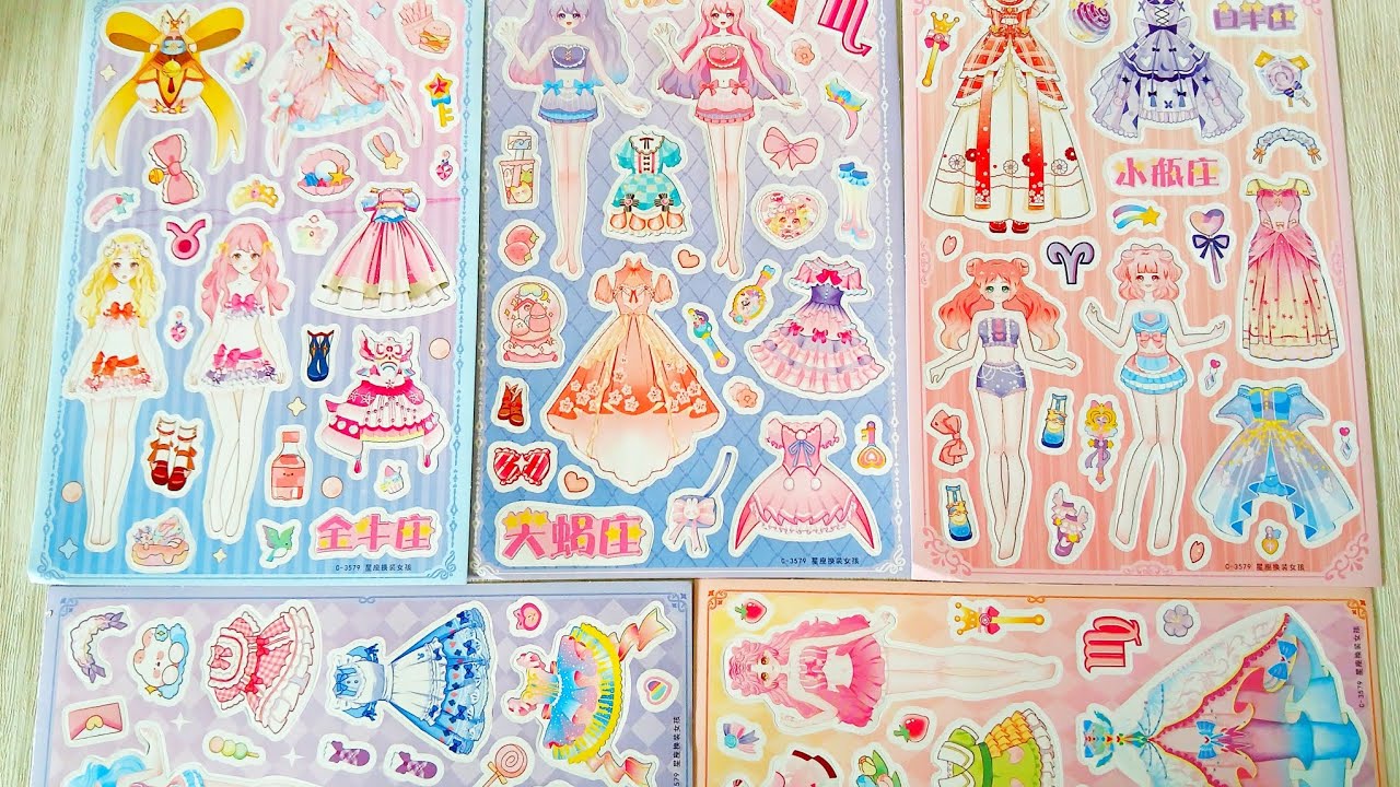 Sổ hình dán Sticker thiết kế đồ dạ hội cho những nàng công chúa