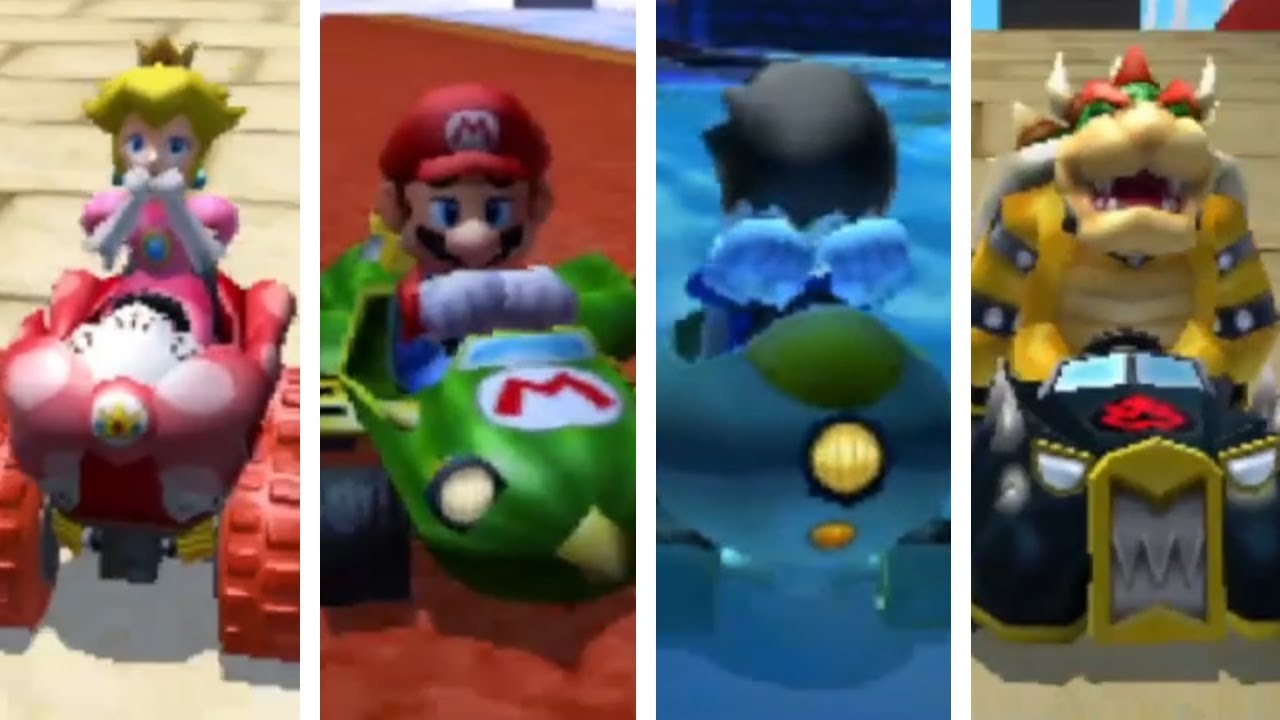Mario Kart 7 - All Characters Losing Animations (6th Place) (New Nintendo 3DS XL Capture Card)