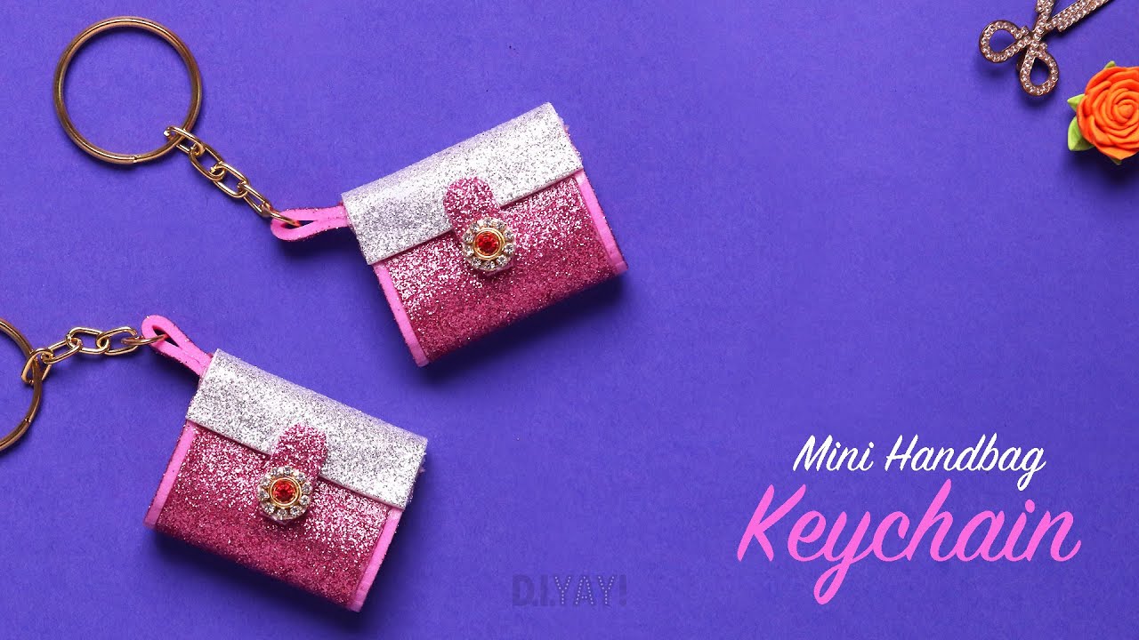 DIY Mini Handbag Keychain | DIY Gift Keychain Ideas | How to make Keychain