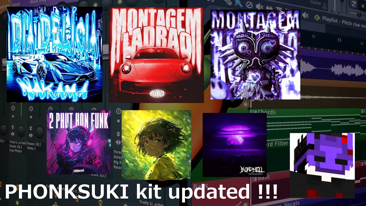 PHONKSUKI kit [FREE PHONK DRUM KIT] updated !!! #phonk
