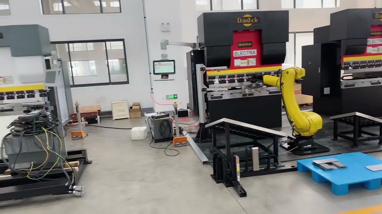 On site operation of CNC bending machine