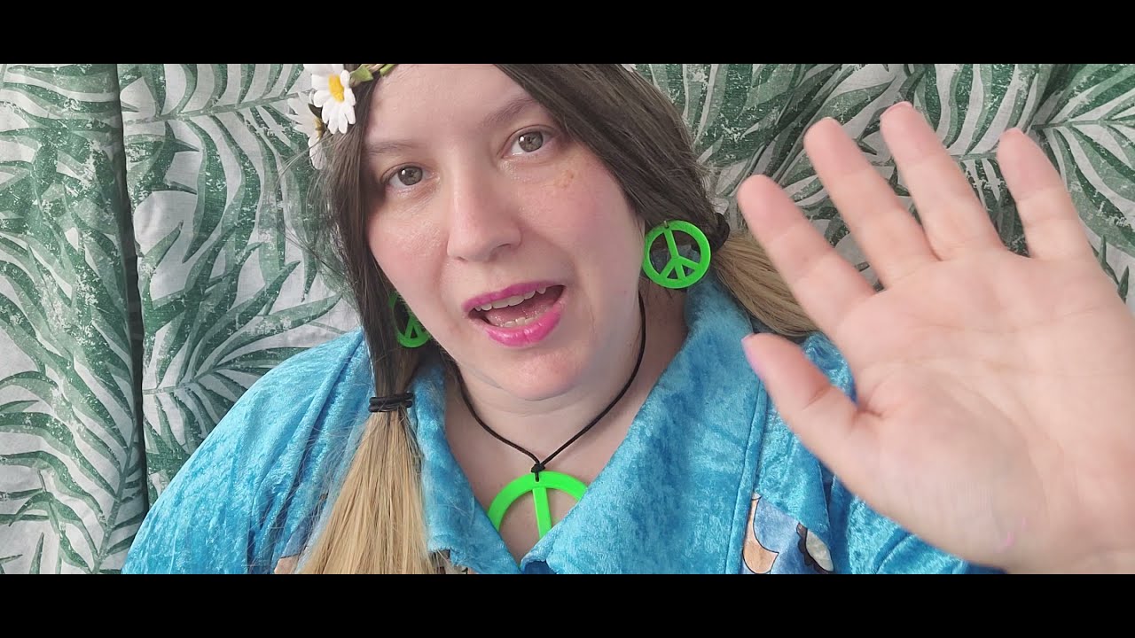 ASMR HIPPY HEALING !  Relaxing and Peaceful - Plucking away those negative vibes!