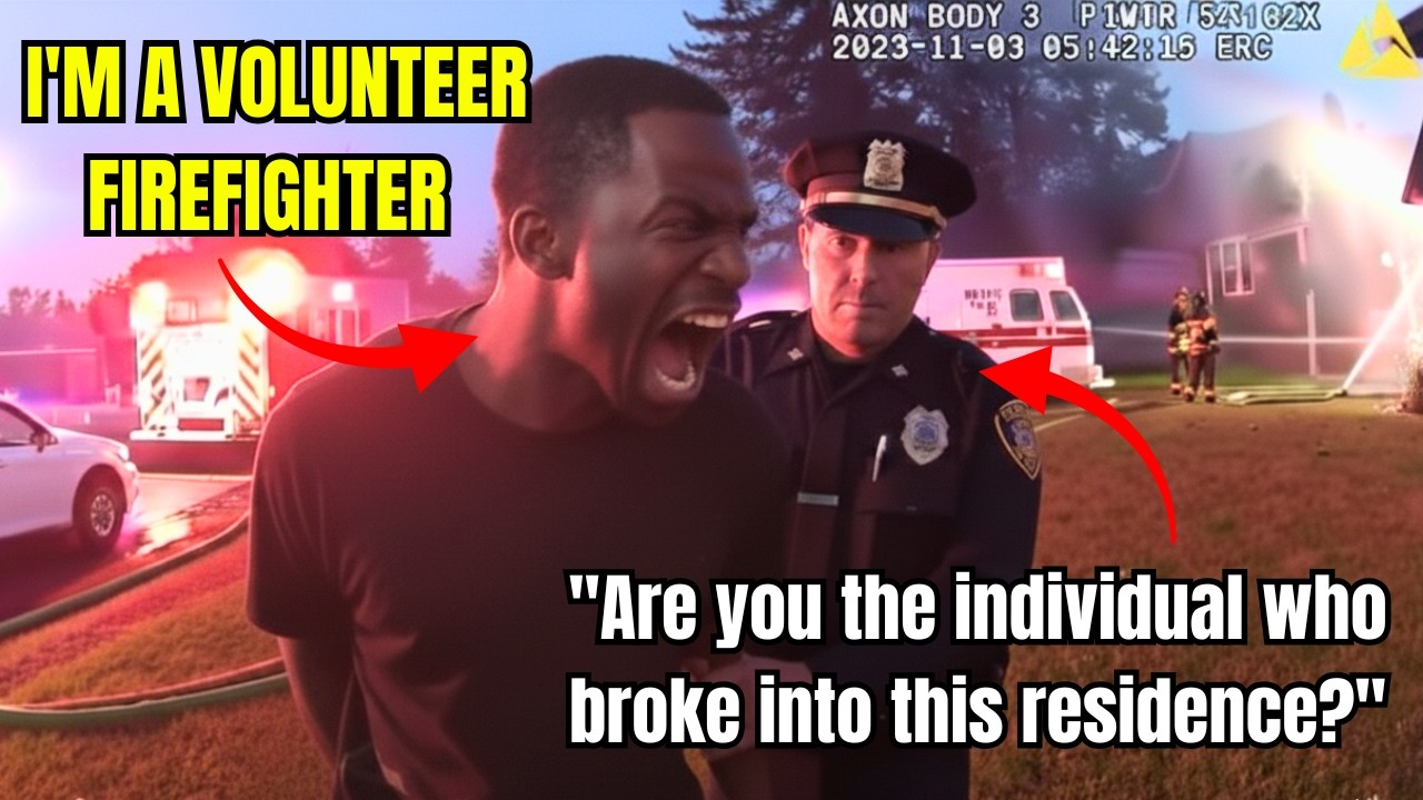 Black Volunteer Firefighter Saves Two Kids From Fire — Arrested 40 Minutes Later, $10.3M
