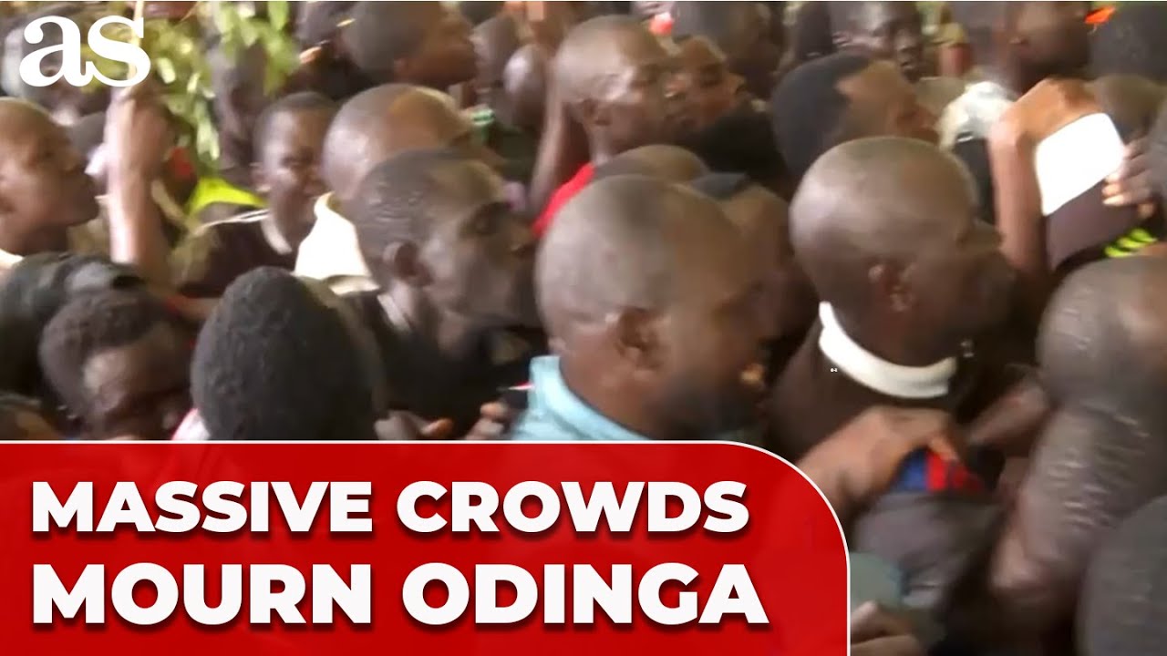 CHAOS ERUPTS as thousands mourn RAILA ODINGA in Kenya