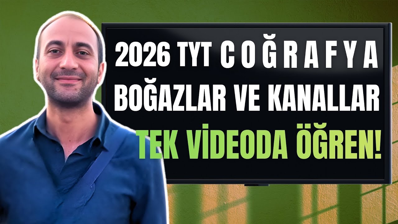 2026 TYT Coğrafya Boğazlar ve Kanallar: Hangisi Nerede? | 2026 TYT Coğrafya Kampı - Taner BEYTER