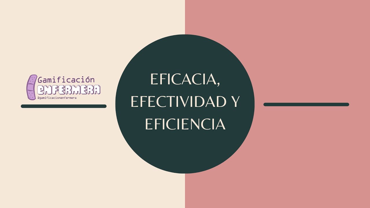 Eficacia, efectividad, eficiencia || Gamificación enfermera