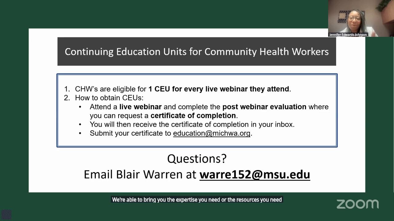 Flint Community Webinar 3/13/26