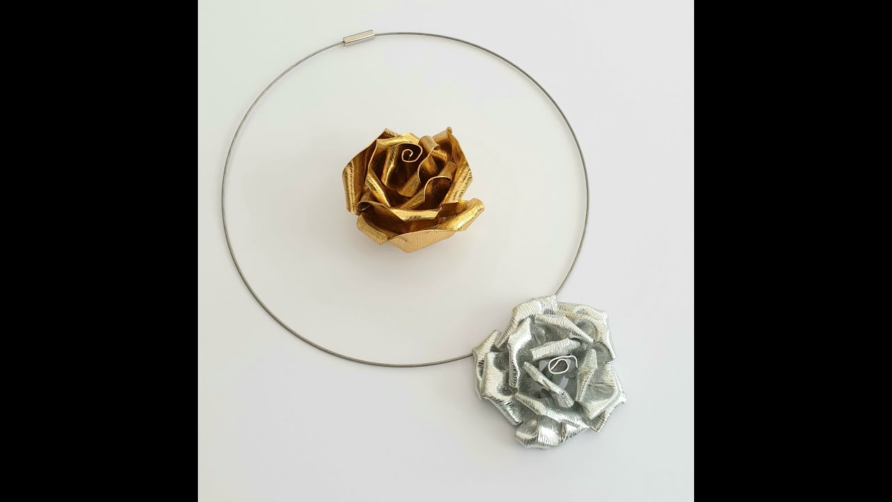 Rose aus Flachdraht