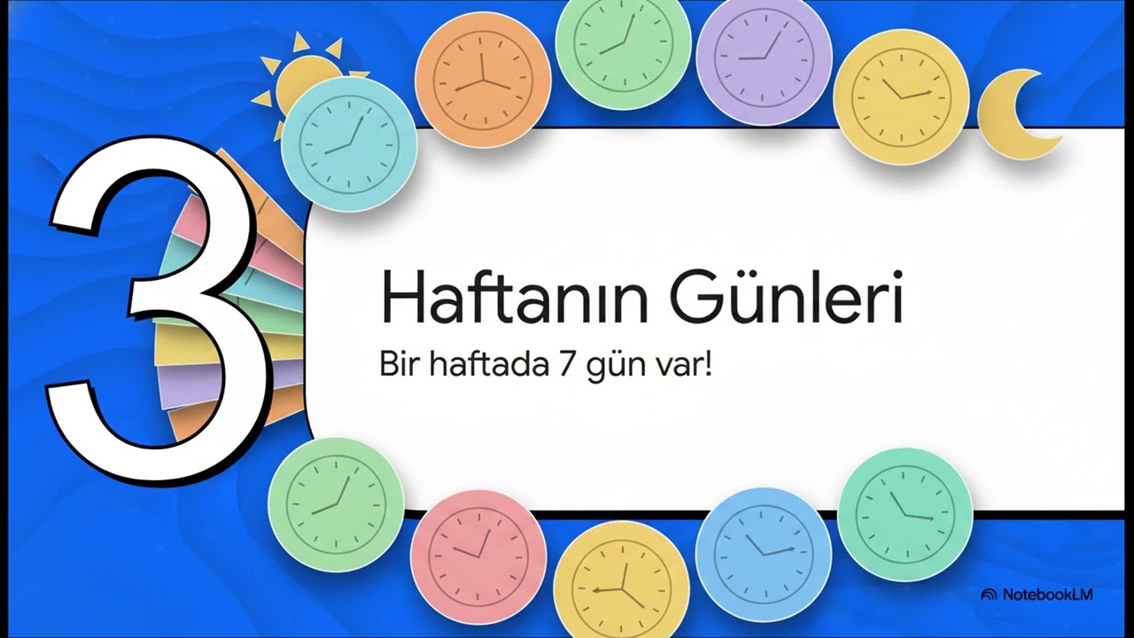 Günleri Öğreniyoruz! | Days of the Week | Minikler için İngilizce