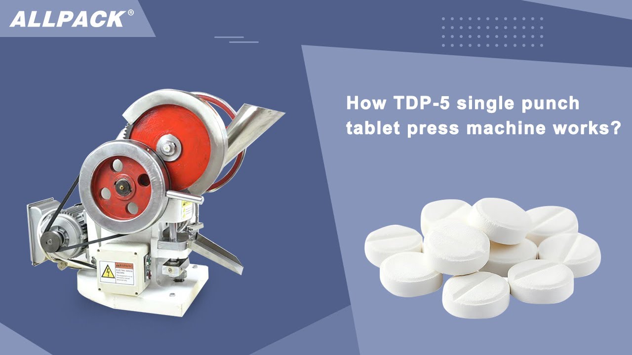 How TDP-5 single punch tablet press machine works?