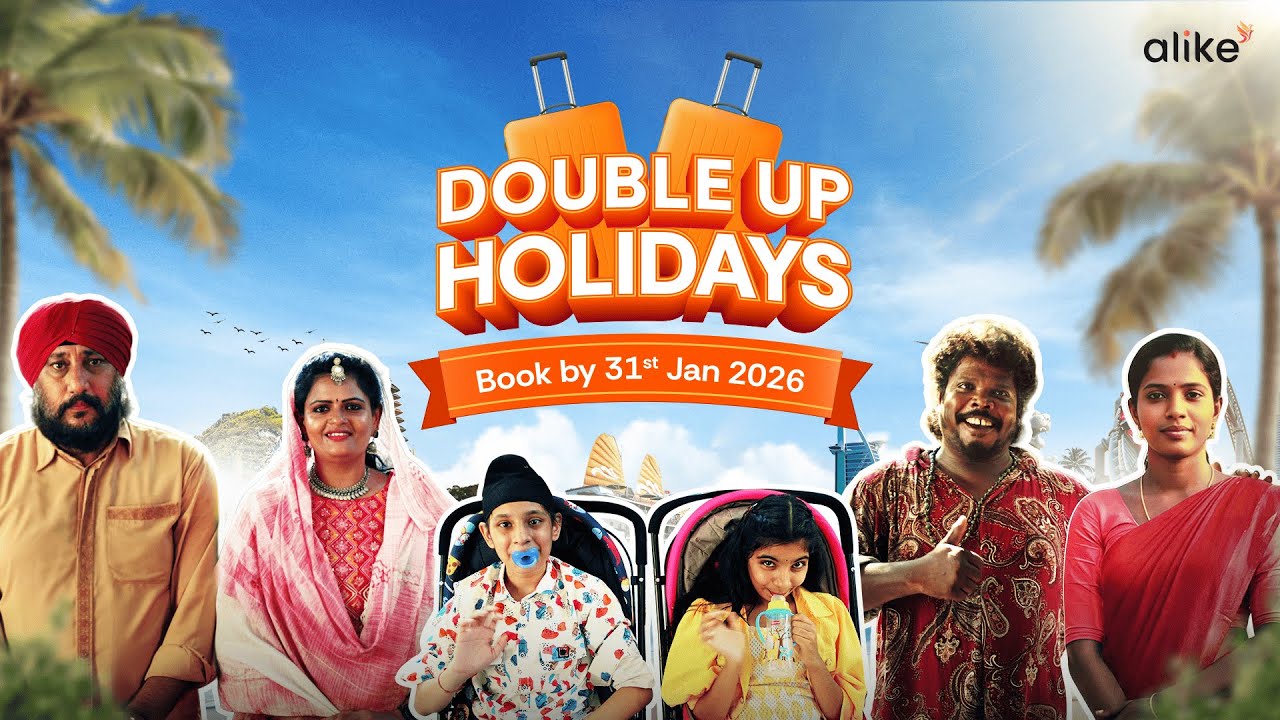 India&rsquo;s biggest travel offer is LIVE with Double Up Holidays, Partner Travels Free. Kids Travel Free