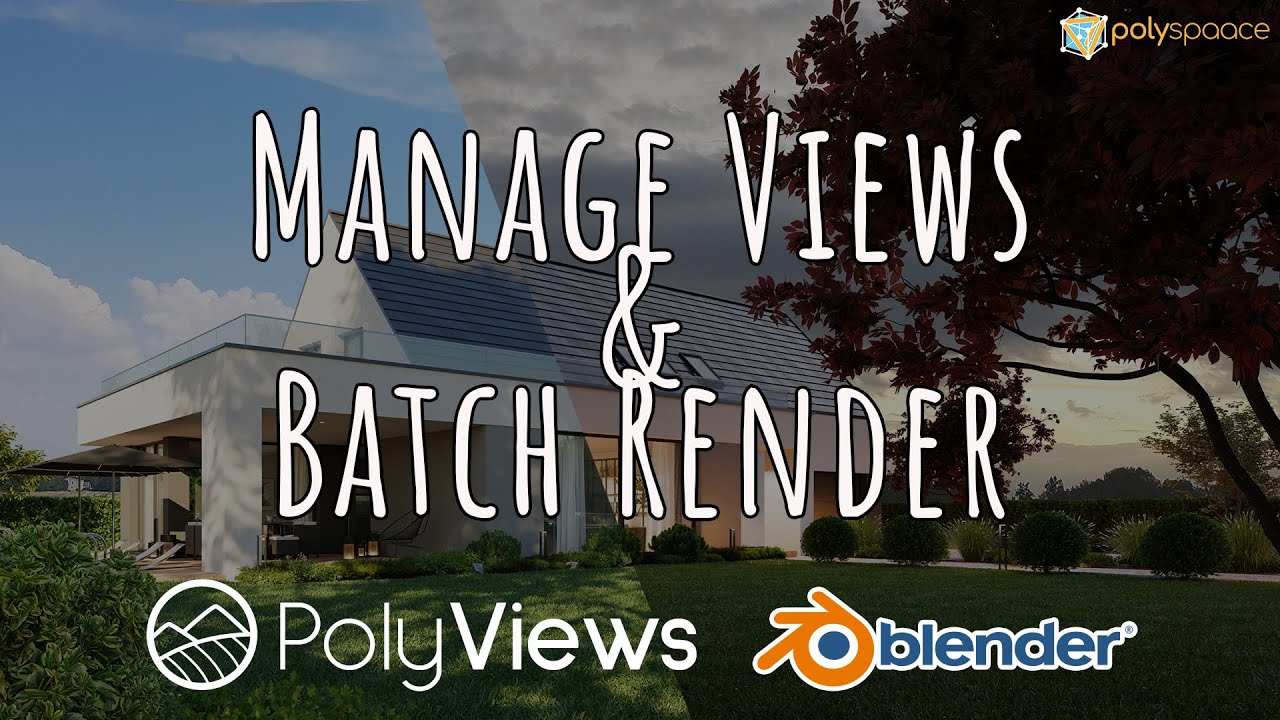 POLYVIEWS - Manage your views & batch render in Blender with no effort! #blender #blender3d