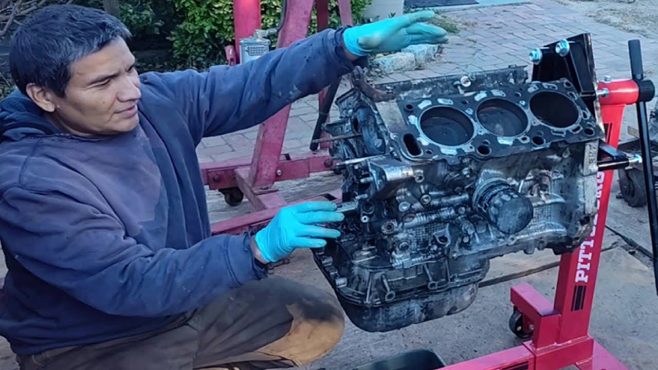 Toyota 3MZ-FE 3.3L Engine Rebuild Complete Teardown Process