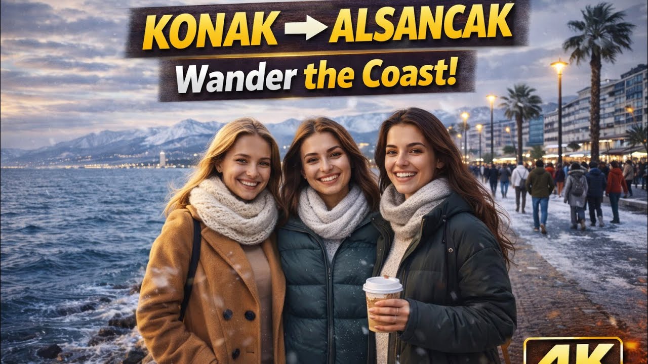 Izmir City Walk | Konak → Alsancak — Wander the Coast in 4K