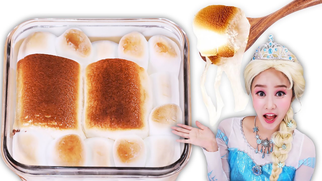 Elsa s'more dip 엘사 달달 스모어딥 Mukbang JiniYum 지니얌 먹방