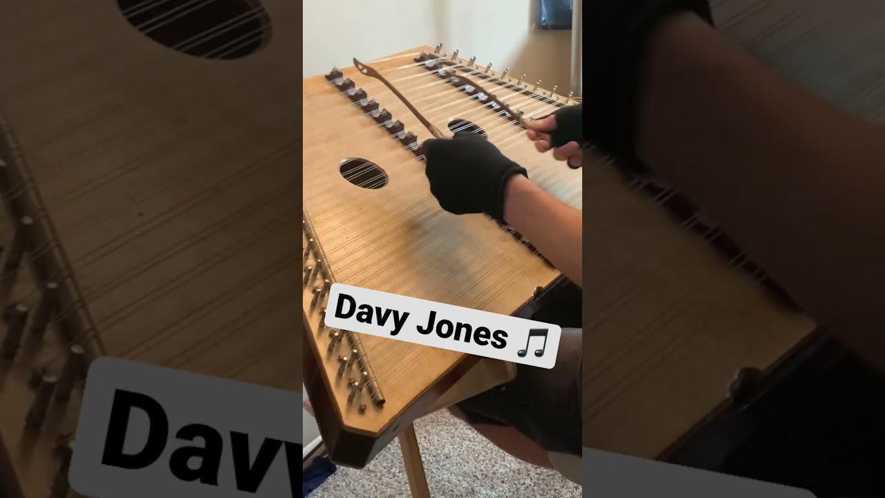 Davy Jones theme on hammered dulcimer 