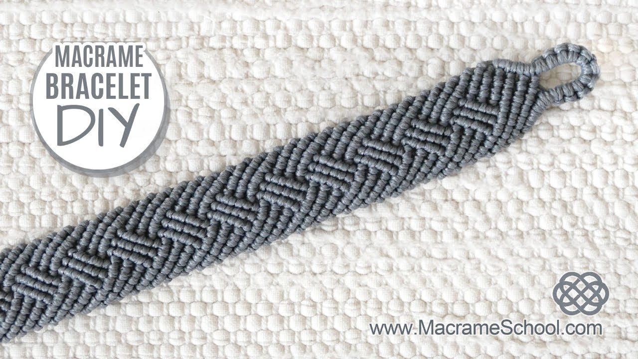 Braided Men's Bracelet Tutorial by Macrame School