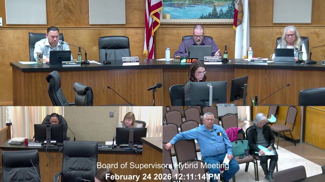 County of Lake Board of Supervisors Meeting · Tuesday 02/24/2026