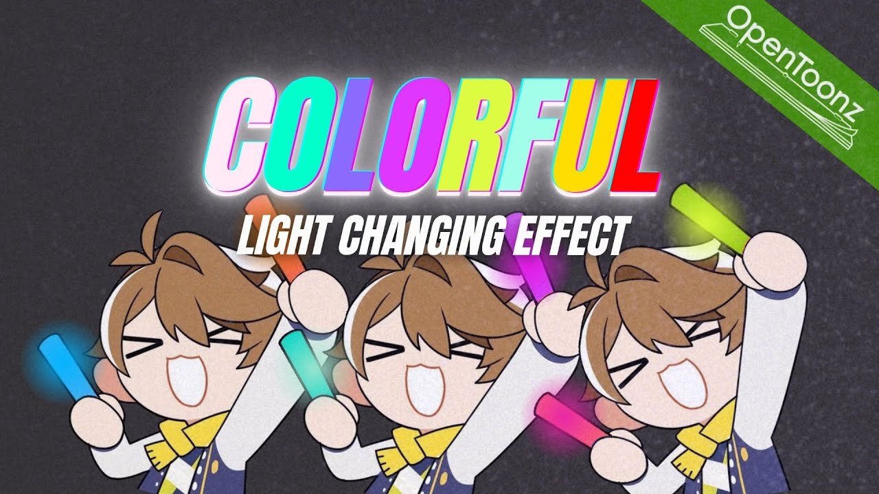 Create COLORFUL light-effect in Opentoonz