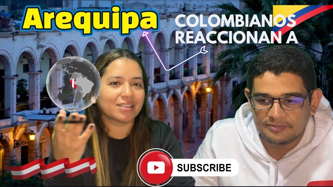 Colombianos 🇨🇴 reaccionan a Arequipa 🇵🇪 hermosa Ciudad Blanca | Perú | reacción #peru #reaction