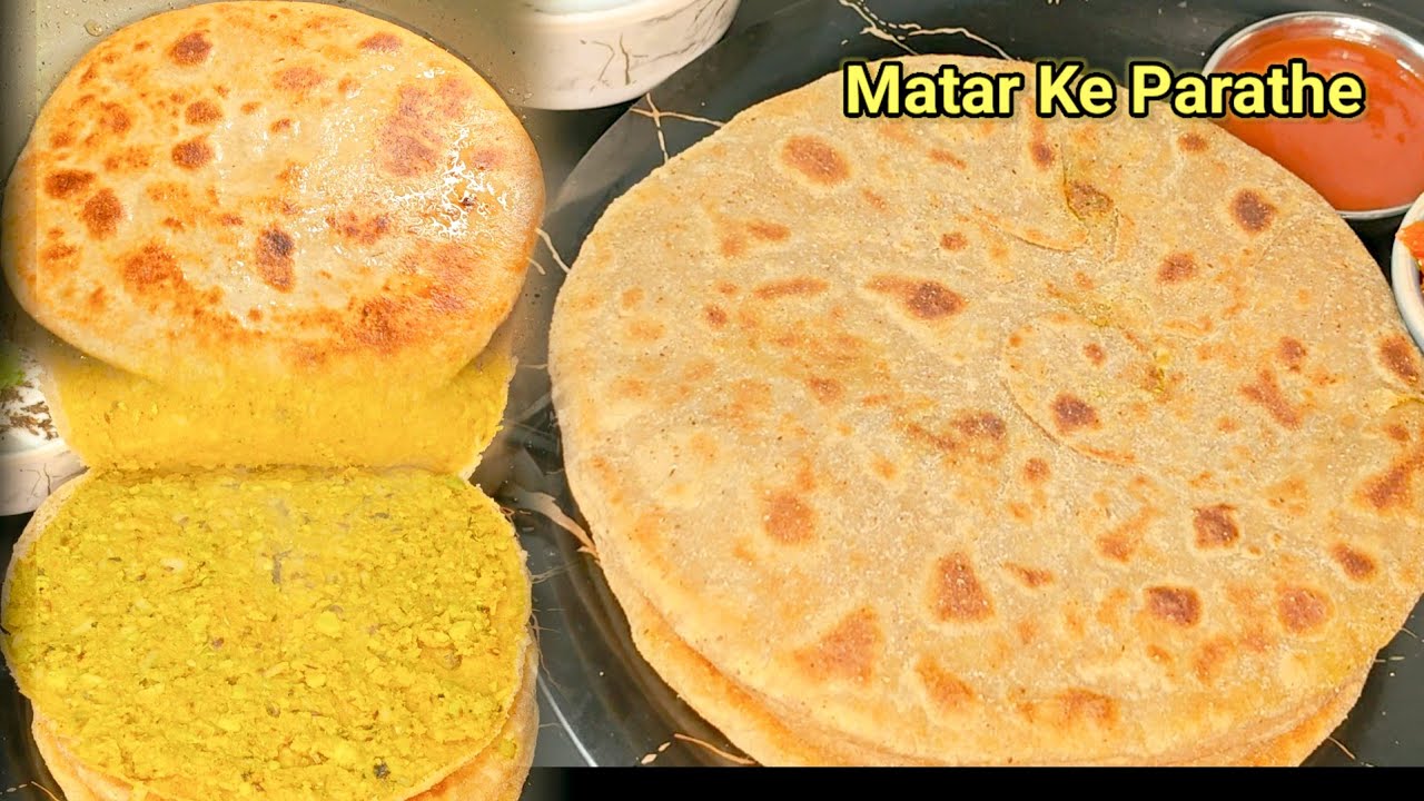 हरे मटर के स्वादिष्ट, मसालेदार और चटाकेदार पराठे आसान तरीके से । Winter Special Matar Paratha Recipe