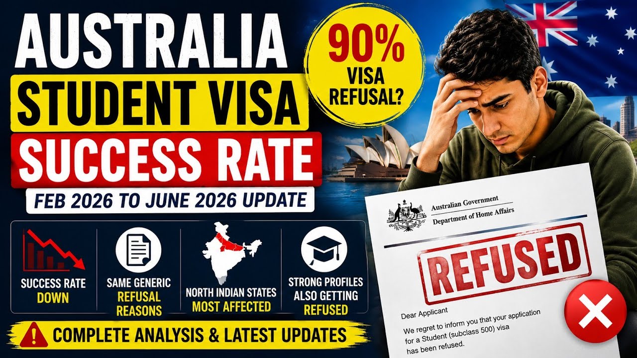 Australia Student Visa Success Rate 2026 | 90% Visa Refusal? Latest June Update