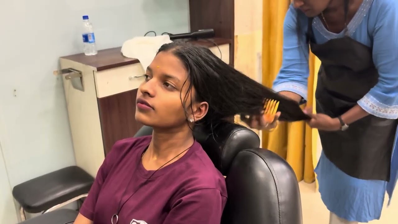 ASMR Relaxing Hair wash & Hair dryer