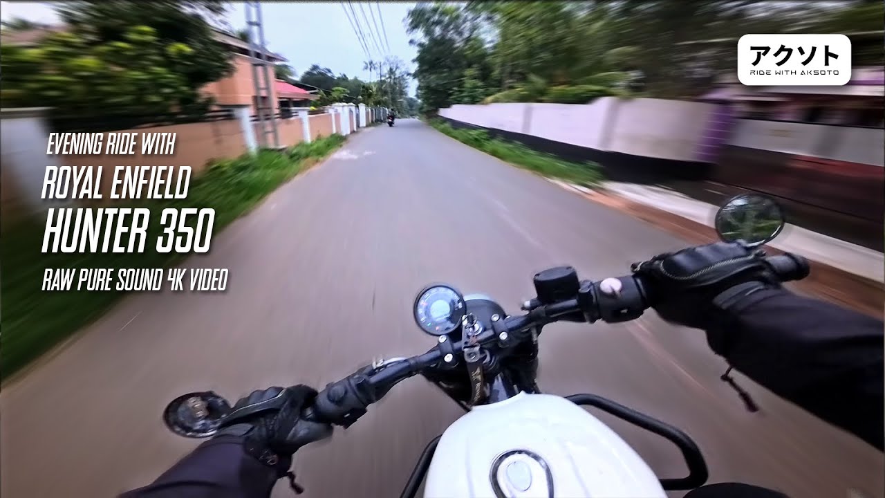 Royal Enfield Hunter Exhaust Note | POV Ride #55 | Raw Pure Sound 4K Video #insta360acepro2