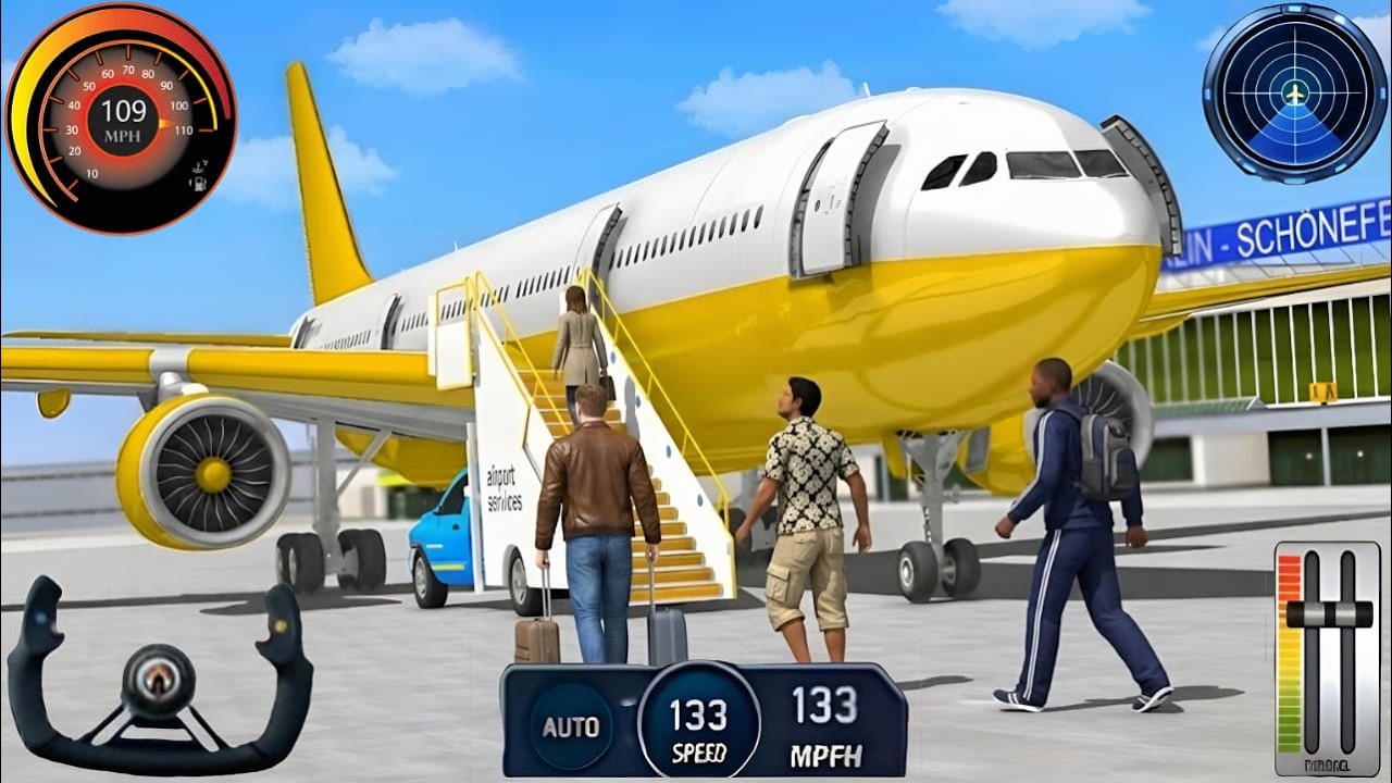 Real Flight Airplane City Pilot Simulator - Plane Boeing Emergency Landing - Android Gameplay