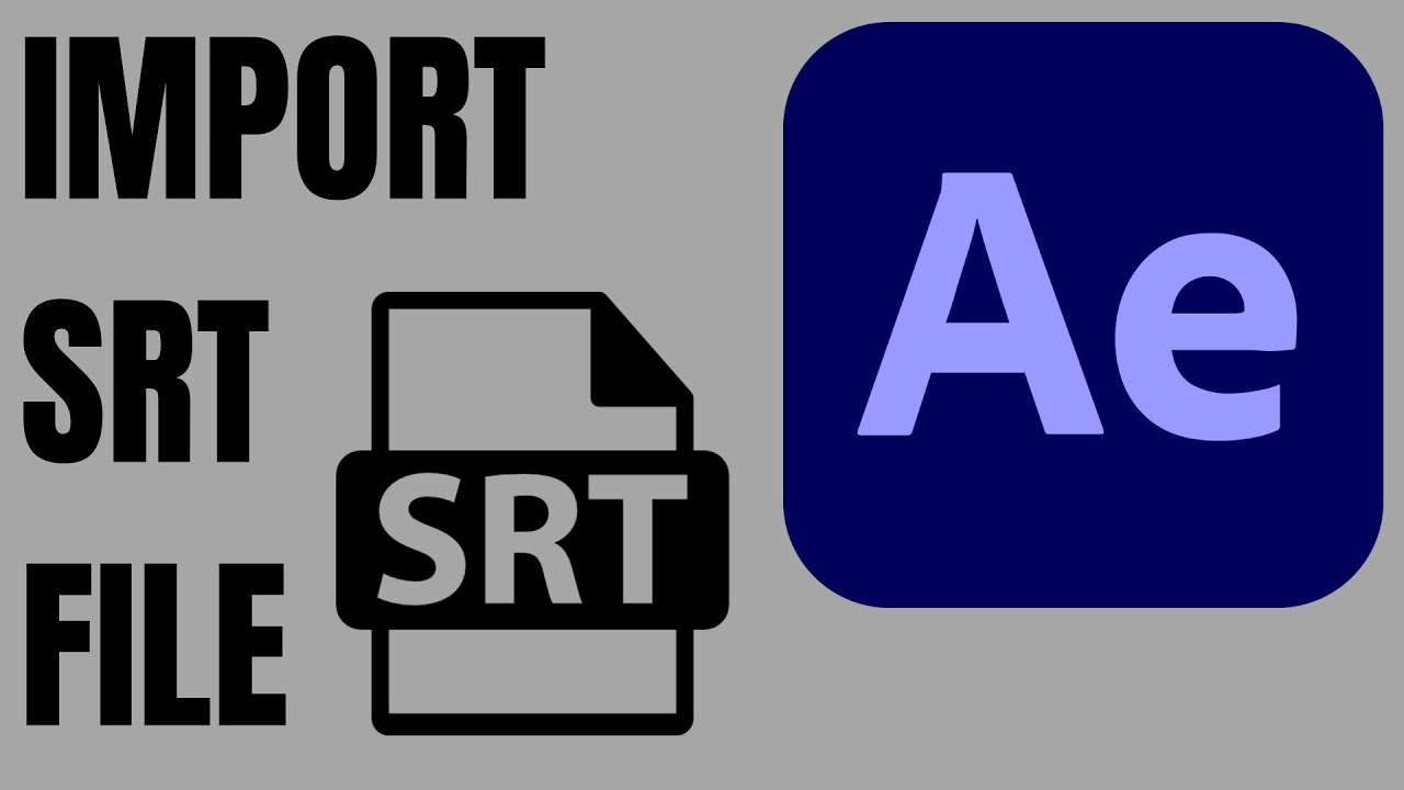 Как импортировать файлы SRT в After Effects