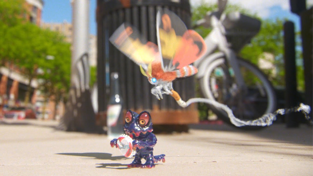 Mini Mothra V Mini Hedorah