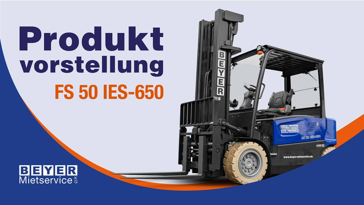 Effizient und vielseitig - Elektrostapler FS 50 IES-650 | BEYER-Mietservice