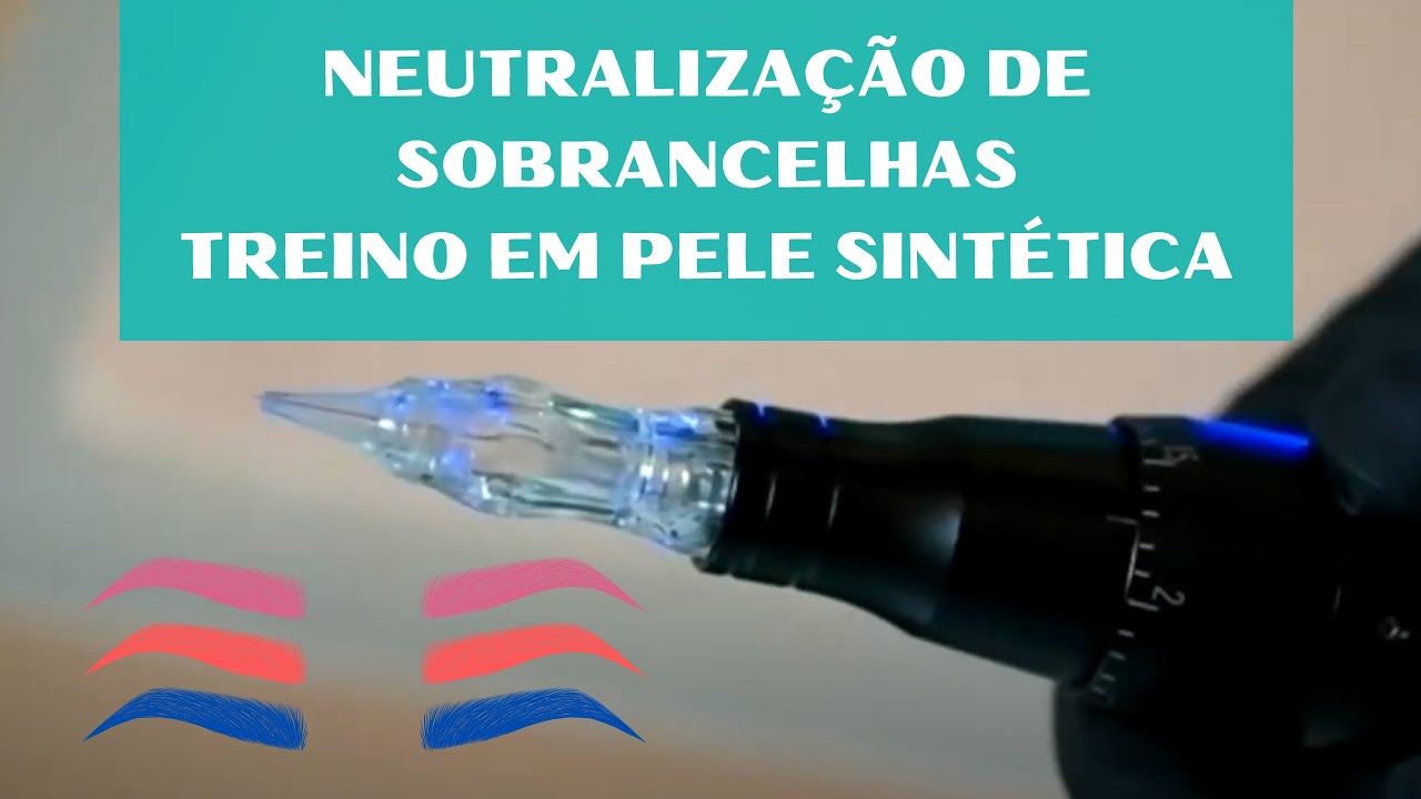 Treino em Pele Sintetica de Neutralização de Sobrancelhas