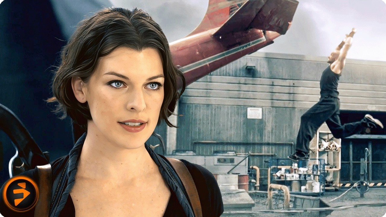 Zombie Prison Crash Landing | RESIDENT EVIL: AFTERLIFE | Milla Jovovich, Ali Larter