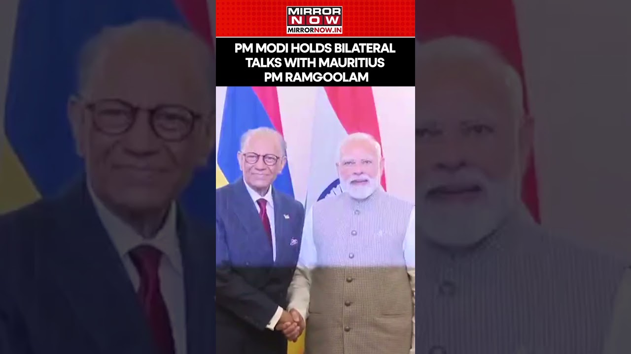 PM Modi Holds Bilateral Talks With Mauritius PM Dr. Navinchandra Ramgoolam At Varanasi #shorts
